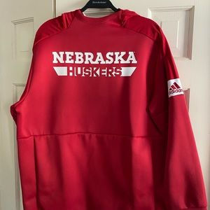 Adidas Univ of Nebraska red hoodie
